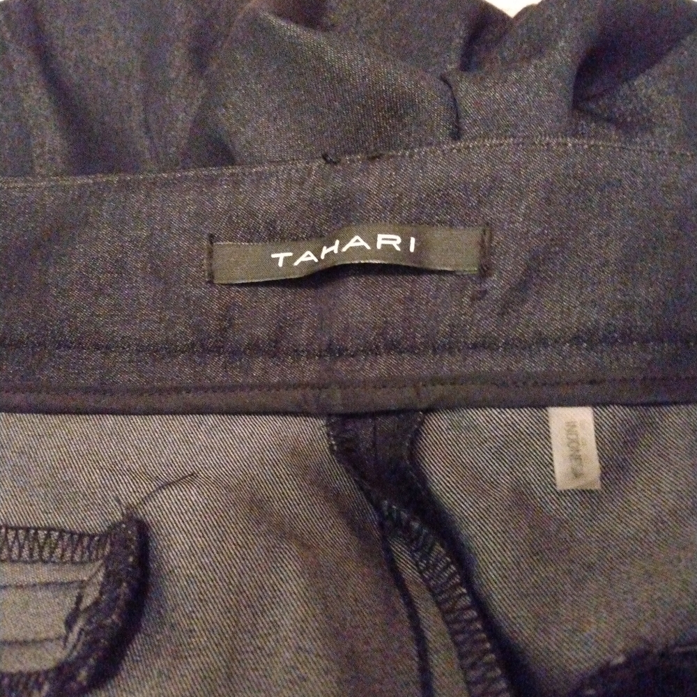 NWT Tahari navy blue slacks. Size 6. "Sandra" style. SALE!! - Picture 3 of 6
